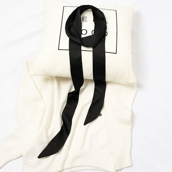 Kayannuo Christmas Silk Thin Slender Narrow Scarves Women's Scarves Small Necklaces Ribbon Universal Long Scarf Christmas Gifts