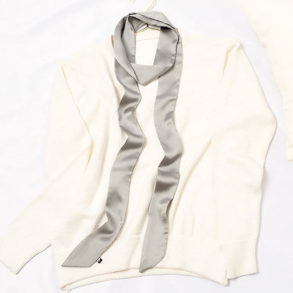 Kayannuo Christmas Silk Thin Slender Narrow Scarves Women's Scarves Small Necklaces Ribbon Universal Long Scarf Christmas Gifts