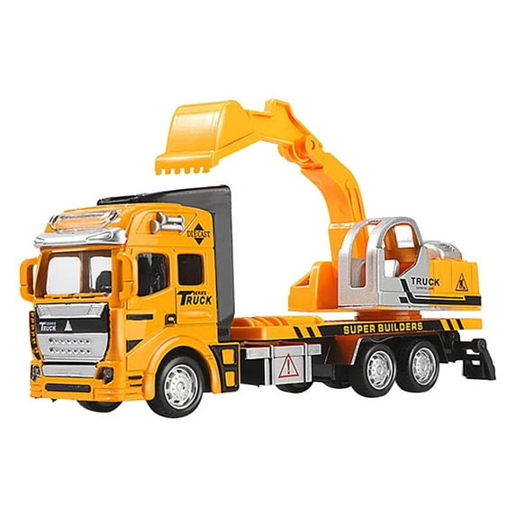 Kayannuo Christmas Toys Alloy 1:38 Car Series Tow Truck Trailer Garbage Car Fire Truck Vehicles For Kids Toys
