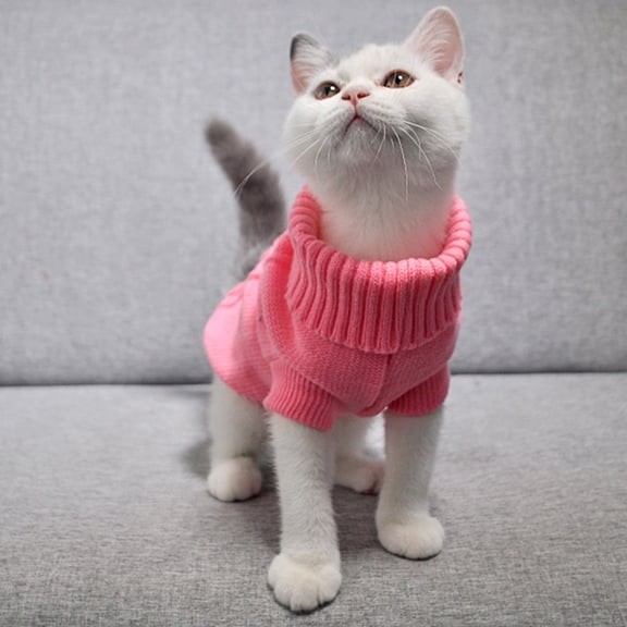 Kayannuo Christmas Winter Dog Clothes Puppy Pet Cat Sweater Jacket Coat For Small Dogs