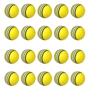 Kayannuo 20Pcs/Pack Rainbow Stripe Foam Sponge Golf Balls Swing Practice Training Aids