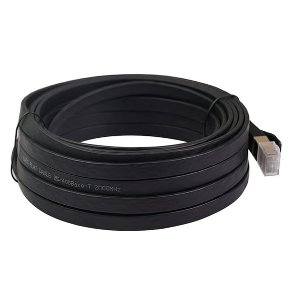 Kayannuo Cat 8 RJ45 Double Shielded Flat Network Cable High Speed Internet Cable