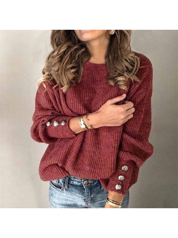 Fall Clothes For Women Fashion Women's Turtleneck Knitted Jumper Sweater Long Sleeve Elegant Casual Tops