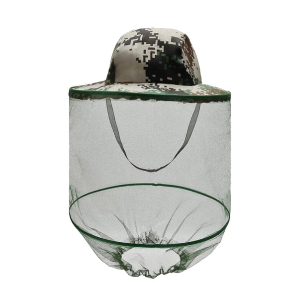 Kayannuo Outdoor Mosquito Resistance Hat Bug Bee Insect Net Mesh Head Face Protector Cap