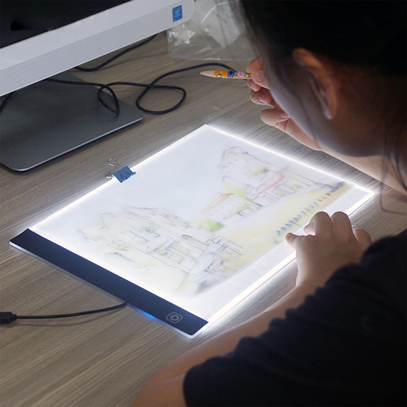  A5 Led Tracing Light Box, LED Tracing Light Box Board A5 Art  Drawing Copy Pad Table+USB Cable, Artists Light Boxes