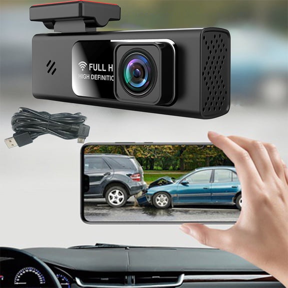 Kayannuo Smart Dash Cam, 1080P Full HD, Smart Dash Camera For Cars, Built-in G-Sensor, WDR, Powerful Night Vision