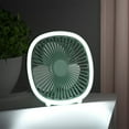 thumbnail image 1 of Kayannuo USB Rechargeable Small Ceiling Fan Portable Dimmable Outdoor Indoor Hanging Fan Desktop Night Light Mini Multi-Function Fan Light, 1 of 6