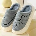 thumbnail image 1 of Kayannuo Valentine's Day Gifts for Women Home Cotton Slippers Corduroy Thick Bottom Non-slip Cotton Slippers Couple Home Shoes, Warm Plush Cotton Slippers Mute Non-slip, 1 of 1
