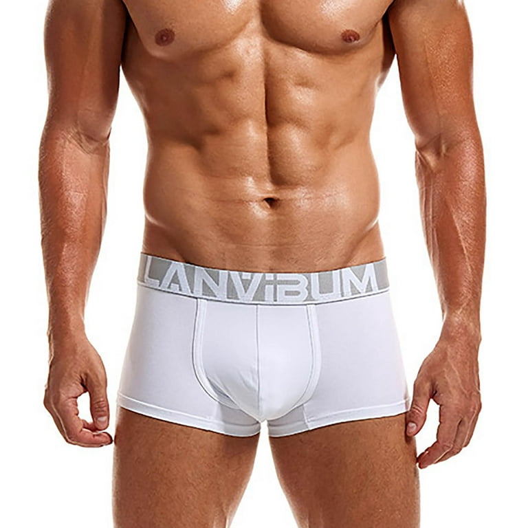 Kayannuo Cotton Underwear For Men Christmas Clearance Men's Fashion  Underwear Boxer Shorts Sexy Breathable