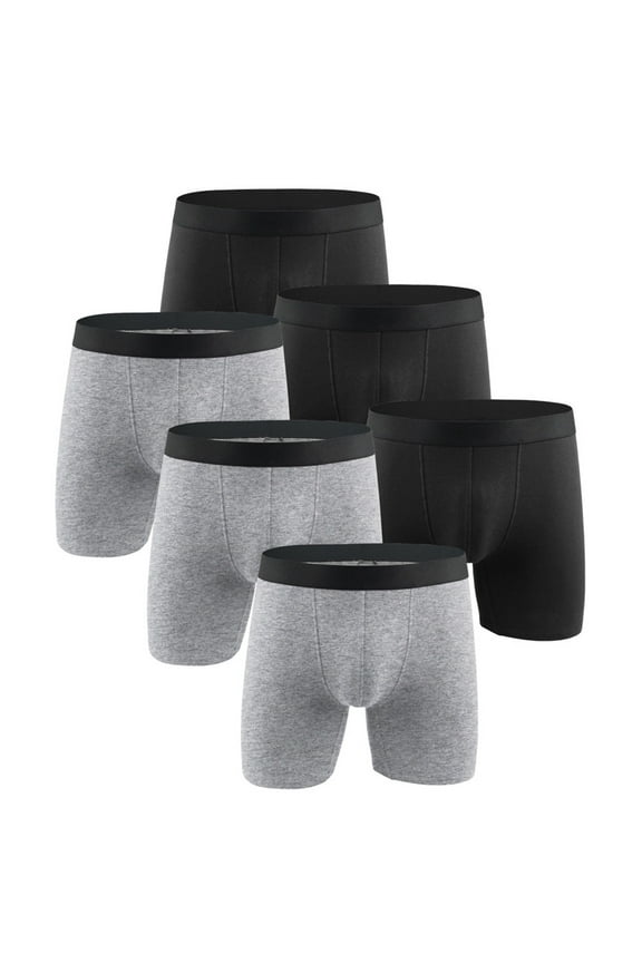 Cotton Underwear For Men Men's Underwear Cotton Large Size ty Men's Boxer Underpants Extra Long Sport Solid Color