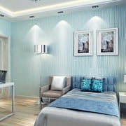Kayannuo Easter 53x1000cm Modern Non-Woven Wallpaper Roll Glitter Stripe Textured Flocking Striped Wallcoverings For Bedroom Living Room Gifts for Women