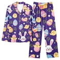 thumbnail image 1 of Kayannuo Easter Print Long Sleeve Shirts for Women Ladies Fashion Casual Cute Rabbit Easter Printed Top And Pants Pajama Set Womens Fashion, 1 of 3