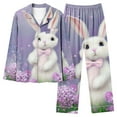 thumbnail image 1 of Kayannuo Easter Print Long Sleeve Shirts for Women Ladies Fashion Casual Cute Rabbit Easter Printed Top And Pants Pajama Set Womens Fashion, 1 of 3