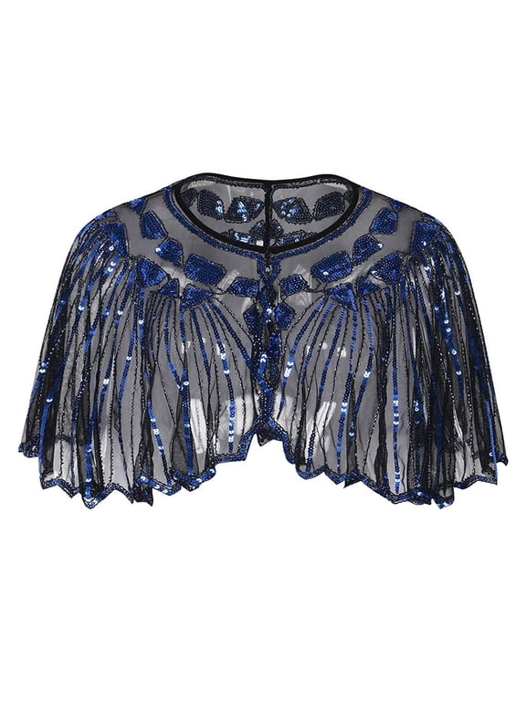 Evening Dresses for Women Back to School Prom Dress Dress for Woman Women's 1920s Shawl Beaded Sequin Deco Evening Cape Bolero Flapper Cover up