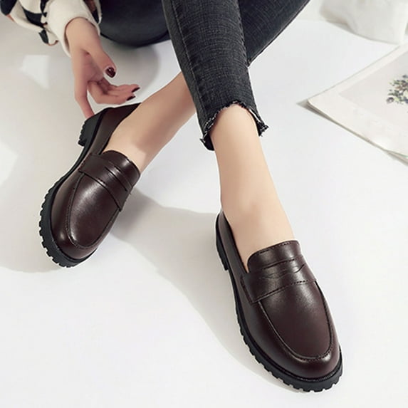 Kayannuo Fall Shoes for Women Loafers Women Shoes Women's Versatile Flat Shoes Soft Bottom Large Size Casual Color Shoes
