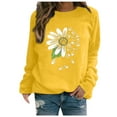thumbnail image 1 of Kayannuo Fall Tee Shirts for Women Print Floral Graphic Round Neck Long Sleeve Ladies Tops and Blouses Fashion Women Summer Printing Long Sleeve Shirt Casual Tops Blouse, 1 of 5