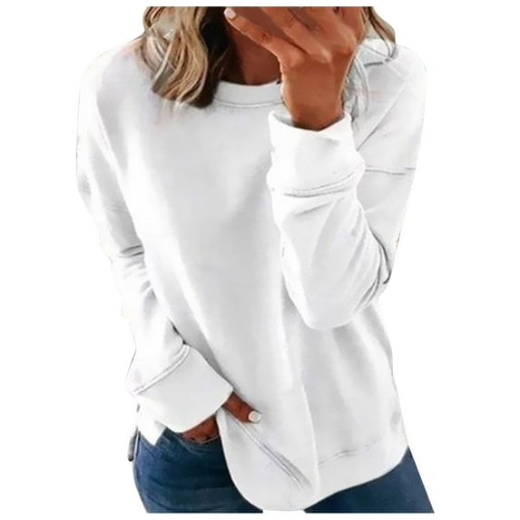 Kayannuo Fall Womens Tops Clearance Print Floral Graphic Round Neck Long Sleeve Shirts for Women Casual Fashion Woman Round Neck Long Sleeve T-Shirt Printing Loose Blouse Tops