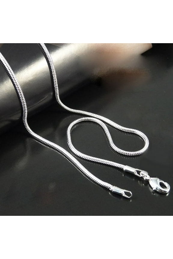 Fashion Hot Mens Womens Sell Silver Jewelry Snake Chain Necklace 22inch