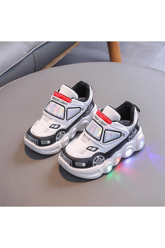 Girls Shoes Light Up Athletic Shoes for Kids Glowing LED Sports Sneakers Breathable Design for Outdoor Activities & Night Safety