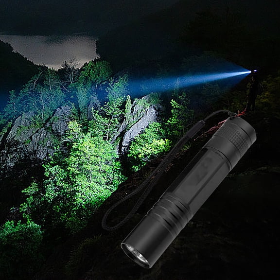 Kayannuo Home Essentials Mini Strong Light Flashlight Household Pocket LED Flashlight Portable Promotional Gift Small Flashlight Gifts for Women and Men( Dark Gray)