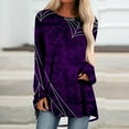 thumbnail image 1 of Kayannuo Ladies Tops Long Sleeve Round Neck Print Long Sleeve Womens Shirts Women Casual Round Neck Tops Loose Blouse Printed, 1 of 5