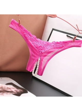 Kayannuo Cotton Underwear For Women Christmas Clearance Sexy Ladies  Transparent Lace Panties Big Size Cotton Hollow Breathable Quality Hot Pink  