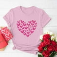 thumbnail image 1 of Kayannuo Love Heart Printed Womens T Shirts Valentine's Day Womens Graphic Tees Women's Fashion Crewneck Printed Short Sleeve T-shirt Casual Loose Shirt Tops, 1 of 4