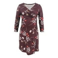 thumbnail image 1 of Kayannuo Maternity Dress Long Sleeve Print V-Neck Nursing Dresses Maternity Clothes for Women Ladies Fashion Flowers Leaf Print Long Sleeve Breastfeeding Dress, 1 of 6