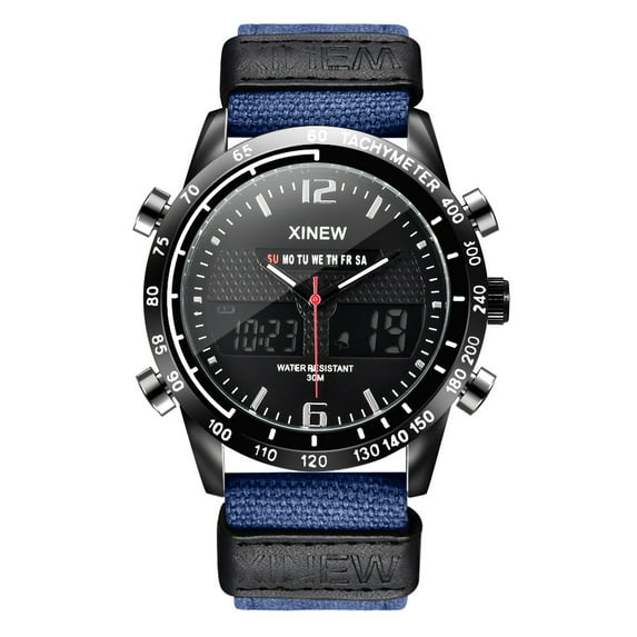 Kayannuo Men Fashion Sports Watch Waterproof Quartz Digital LED Casual Watches