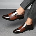 thumbnail image 1 of Kayannuo Mens Dress Shoe Back to School Prom Mens Shoes Business Dress Shoes Pointed Men Shoes A Pedal Casual Lazy Side Zipper Shoe, 1 of 8