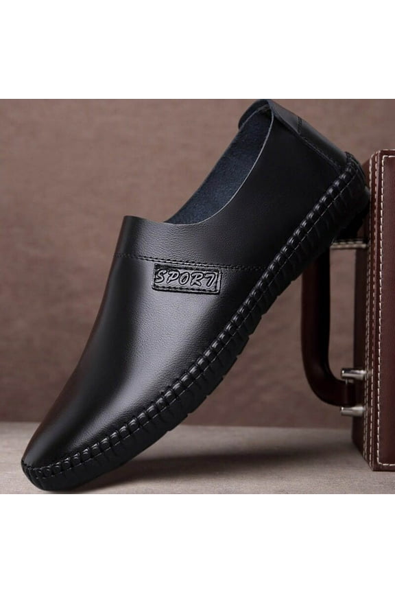 Mens Dress Shoe Back to School Prom Mens Shoes New Men's Casual Shoes Youth Trend Fashion Soft Sole Men's Leather Shoes