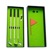 Kayannuo Mini Desktop Golf Game Pen Set Gift Set 3 Golf Clubs Ballpoint Pen and 2 Balls 1 Pack