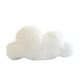 thumbnail image 1 of Kayannuo Modern 25x13 cm White Cloud Plain Velvet Nap Pillow, Soft, 1 of 1
