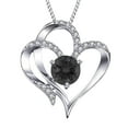 thumbnail image 1 of Kayannuo Necklaces Birth Month Birthstone Necklace For Women s, Alloy Heart Necklace Pendant Mother Daughter Necklace Birthday Jewelry Gifts For Ladies Mom Grandma Teens With Birthday, 1 of 2