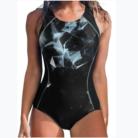 Kayannuo One Piece Swimsuits for Women Swimsuit Women Women's Fashion Printed Bikini Swimsuit Suit Swimsuit (Black S)