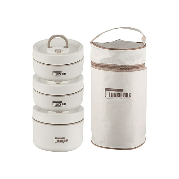 Kayannuo Portable Insulated Lunch Container,304 Stainless Steel Leakproof Sealed Insulated Lunch Box