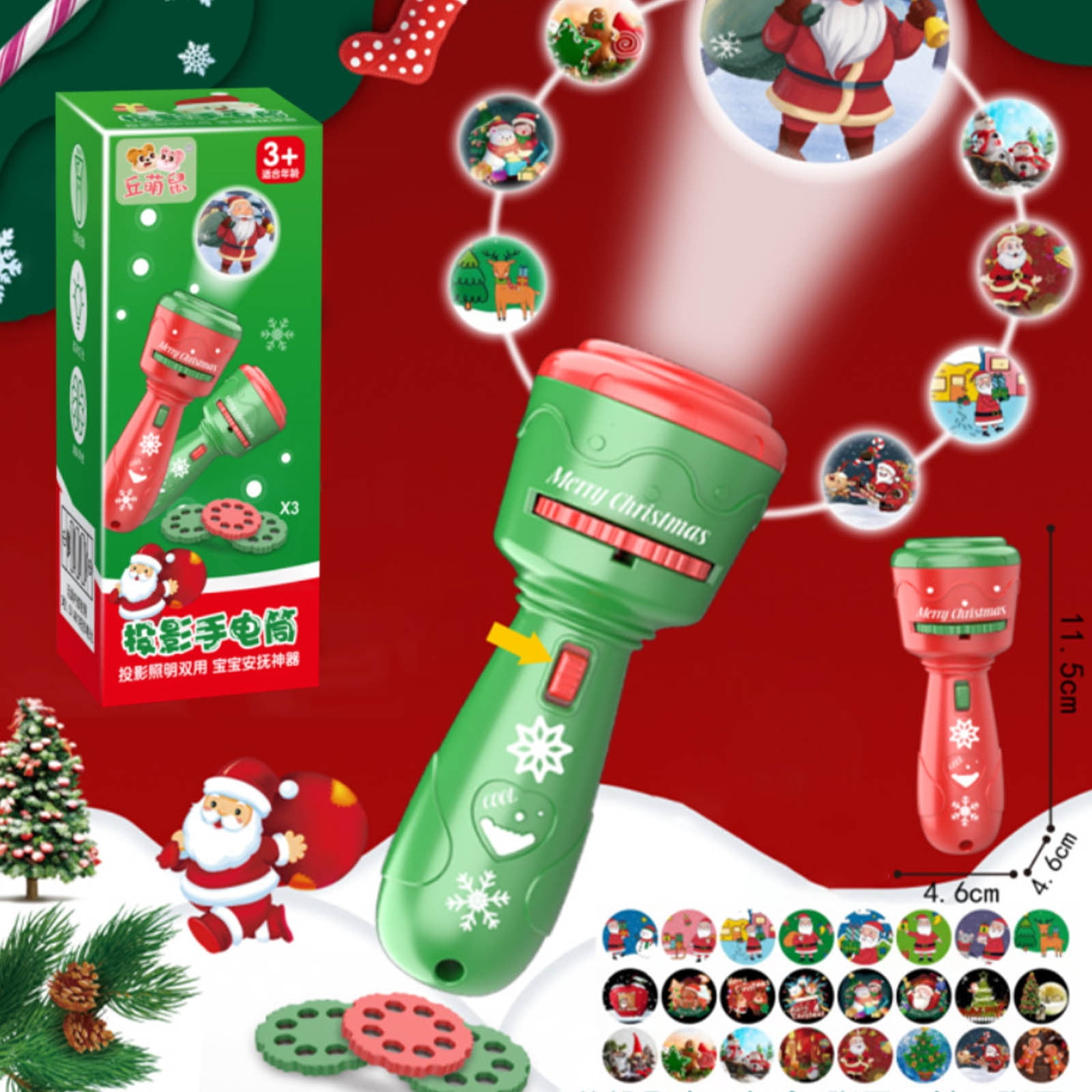 Kayannuo Projection Flashlight Light Toys Early Knowledge Picture ...