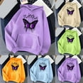 thumbnail image 1 of Kayannuo Pullover Hoodies for Women Butterfly Print Drawstring Ladies Long Sleeve Sweatshirt Fall Women's Fashion Classic Printed Drawstring Hooded Pocket Sweater Sweatshirts, 1 of 1