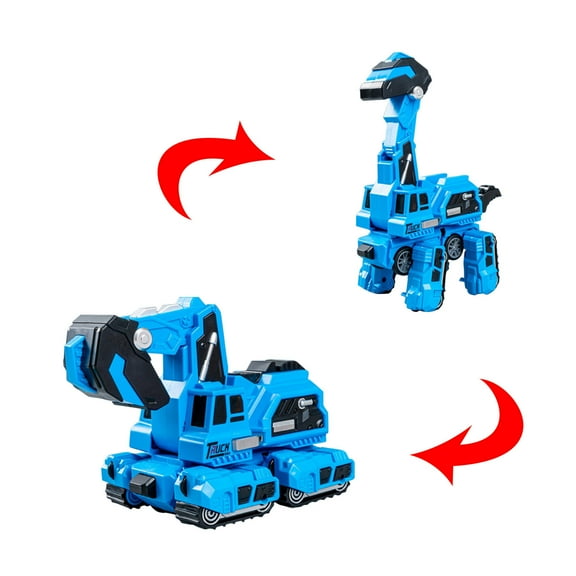 Kayannuo Rings Transforming Excavating Machinery Brachiosaurus Toys Engineering Vehicle Transformer Car Toy Pull Back Dino Race Car Christmas Gifts For Boys And Girls Gifts for Women Men