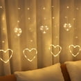 thumbnail image 1 of Kayannuo Room Decor Christmas Heart Shape Curtain Light Led Light String Light Decoration Led Lamp Love Curtain Lamp Gifts, 1 of 2