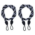 thumbnail image 1 of Kayannuo Ropes Holdbacks for Curtain Drapes - Natural Thick Ropes/Tiebacks with Buckle Cord for Indoor/Outdoor Use with Hook or Directly for Window Treament Panels (Set of 2, Silver White), 1 of 2