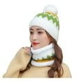 thumbnail image 1 of Kayannuo Scarfs for Women Warm Womens Winter Scarf Sets Womens Earmuffs Add Flocking Thermal Cycling Warm Winter Hat Knitting Scarf Hat, 1 of 6