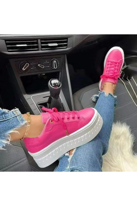 Shoes for Women Fall Women's Slip On Shoes Comfort Fashion Comfortable For Walking Sneakers Lace Up Shoes