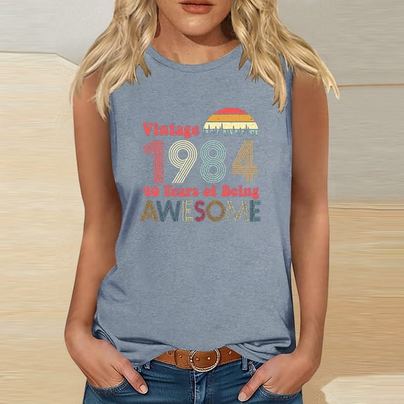 Kayannuo Short Sleeve Womens Tops Graphic Tees Women Valentine's Day 1964 Vintage Shirt For Women 60th Birthday Gifts 1964 Birthday Gifts Idea Retro Short Sleevel T Shirts Party Tops Tees