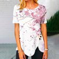 thumbnail image 1 of Kayannuo Short Sleeve Womens Tops Graphic Tees Women Valentine's Day Women's Fashion Printed Loose T-shirt Buttons Short Sleeves Blouse Round-Neck Casual Tops, 1 of 5