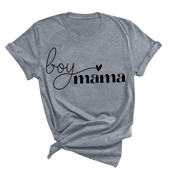 Kayannuo Short Sleeve Womens Tops Graphic Tees Women Valentine's Day Womens Fashion Print Tops Short Sleeve Out Blouse Funny Round Neck T-Shirt Tops