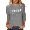 thumbnail image 1 of Kayannuo Short Sleeve Womens Tops Graphic Tees Women Valentine's Day Women Long Sleeves Letter Print Casual Tops Blouse T-shirt, 1 of 1