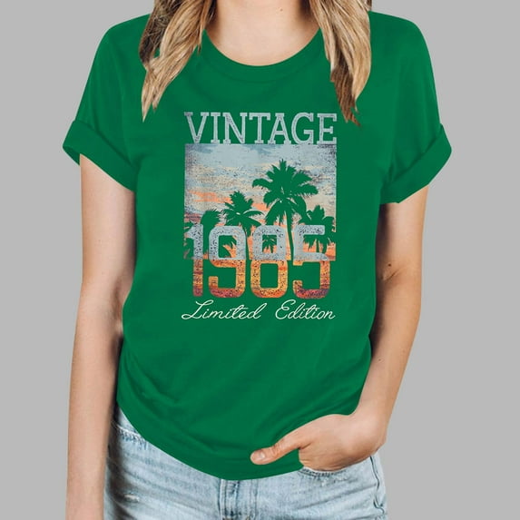 Kayannuo Short Sleeve Womens Tops Graphic Tees Women Valentine's Day Women's Fashion Printed Round Neck Short Sleeved Top Hort Sleeve Round-Neck Blouses Shirts