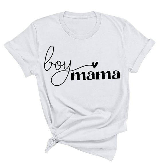 Kayannuo Short Sleeve Womens Tops Graphic Tees Women Valentine's Day Womens Fashion Print Tops Short Sleeve Out Blouse Funny Round Neck T-Shirt Tops