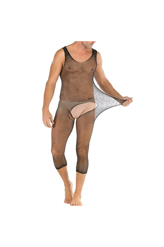 Tight Pants for Women Sheer Socks for Women Men's Full-Body High Bifurcation One-Piece Net Suit Body Socks Briefs Valentine's Day Gifts